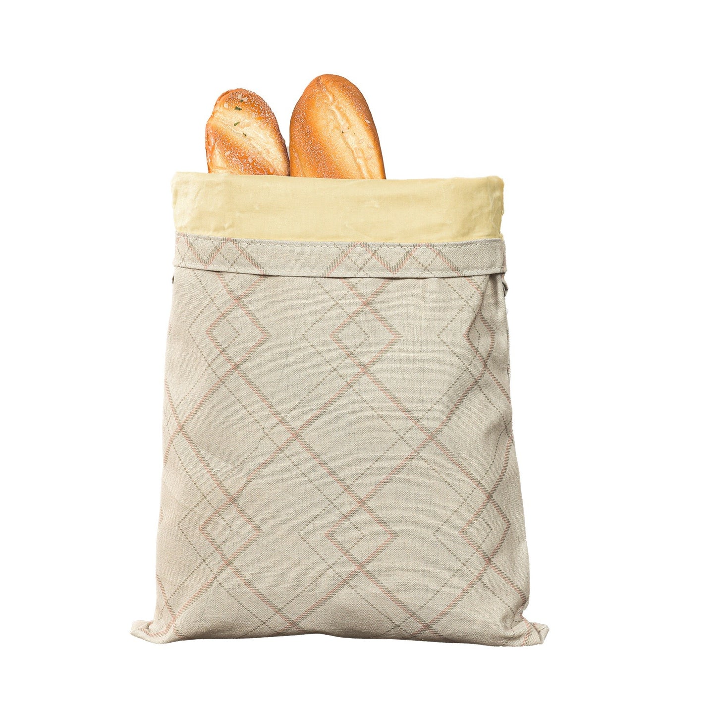 Country Kitchen Bread Bag — Cotton Linen Drawstring Bread Storage Bag