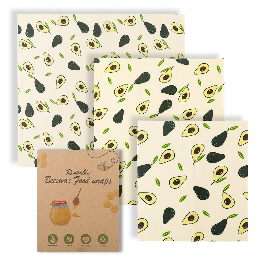 Bee & Bloom Cotton Beeswax Food Wraps — Set of 3