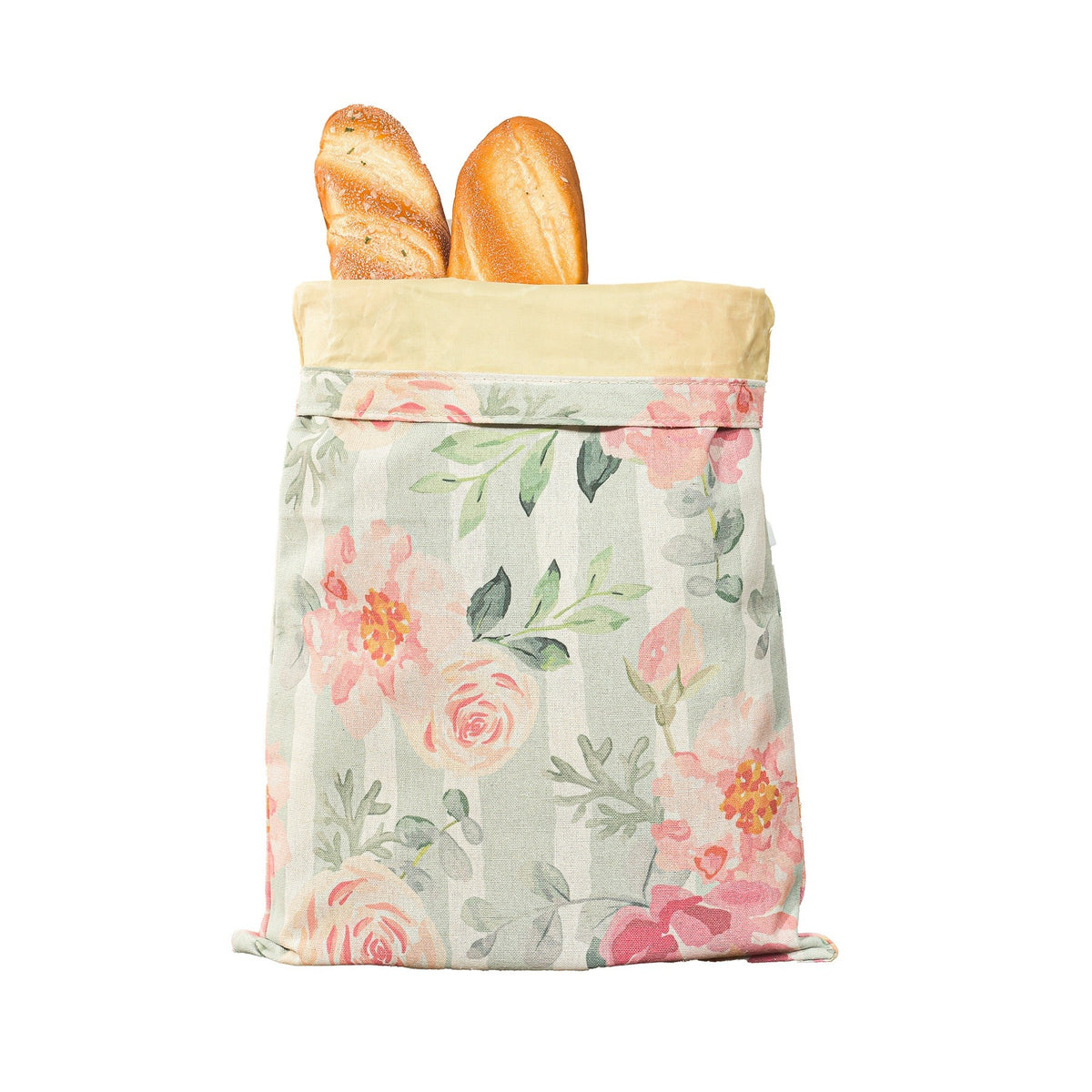 Country Kitchen Bread Bag — Cotton Linen Drawstring Bread Storage Bag