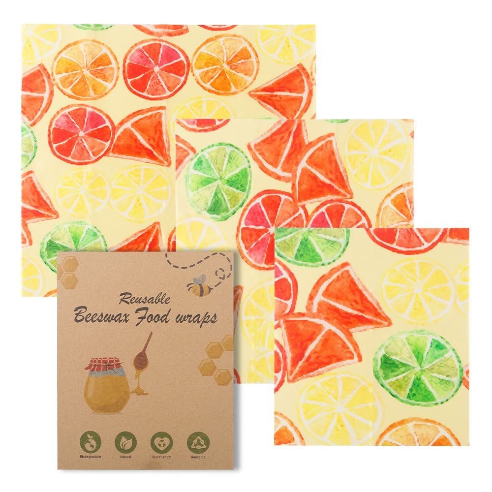 Bee & Bloom Cotton Beeswax Food Wraps — Set of 3
