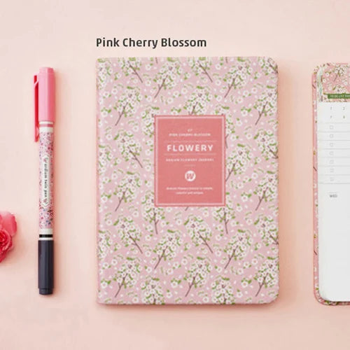 Bloom PU Leather Planner — A6 Weekly Schedule Book & Diary