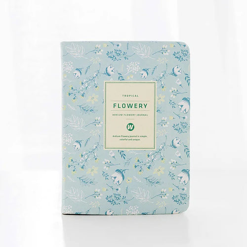 Bloom PU Leather Planner — A6 Weekly Schedule Book & Diary
