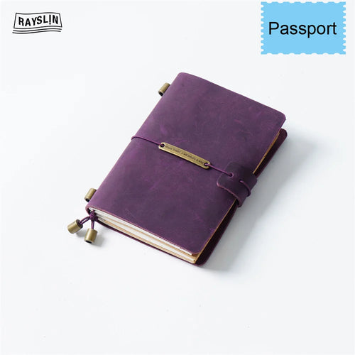 Hedgerow Wanderer Leather Travel Journal — Handmade Genuine Leather Notebook