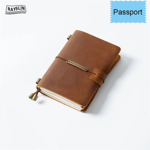 Hedgerow Wanderer Leather Travel Journal — Handmade Genuine Leather Notebook