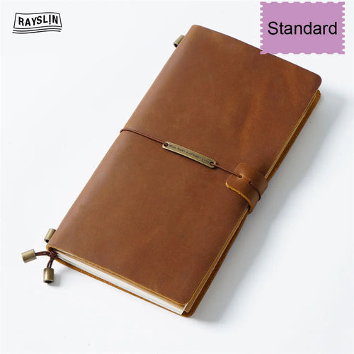 Hedgerow Wanderer Leather Travel Journal — Handmade Genuine Leather Notebook