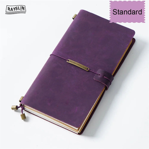 Hedgerow Wanderer Leather Travel Journal — Handmade Genuine Leather Notebook