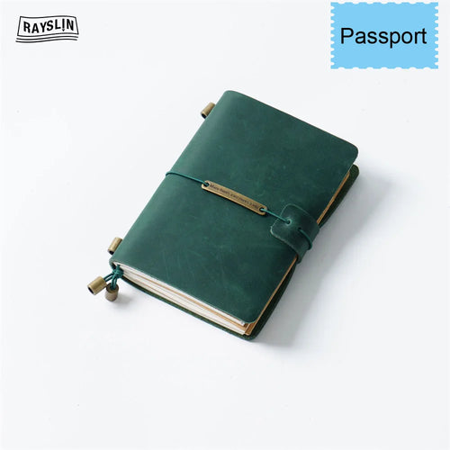 Hedgerow Wanderer Leather Travel Journal — Handmade Genuine Leather Notebook
