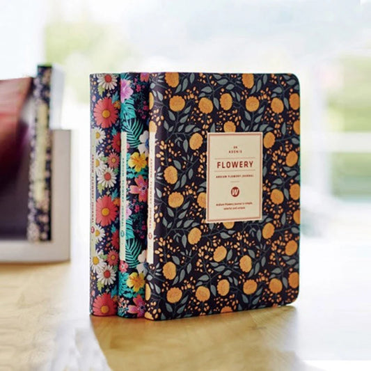 Bloom PU Leather Planner — A6 Weekly Schedule Book & Diary