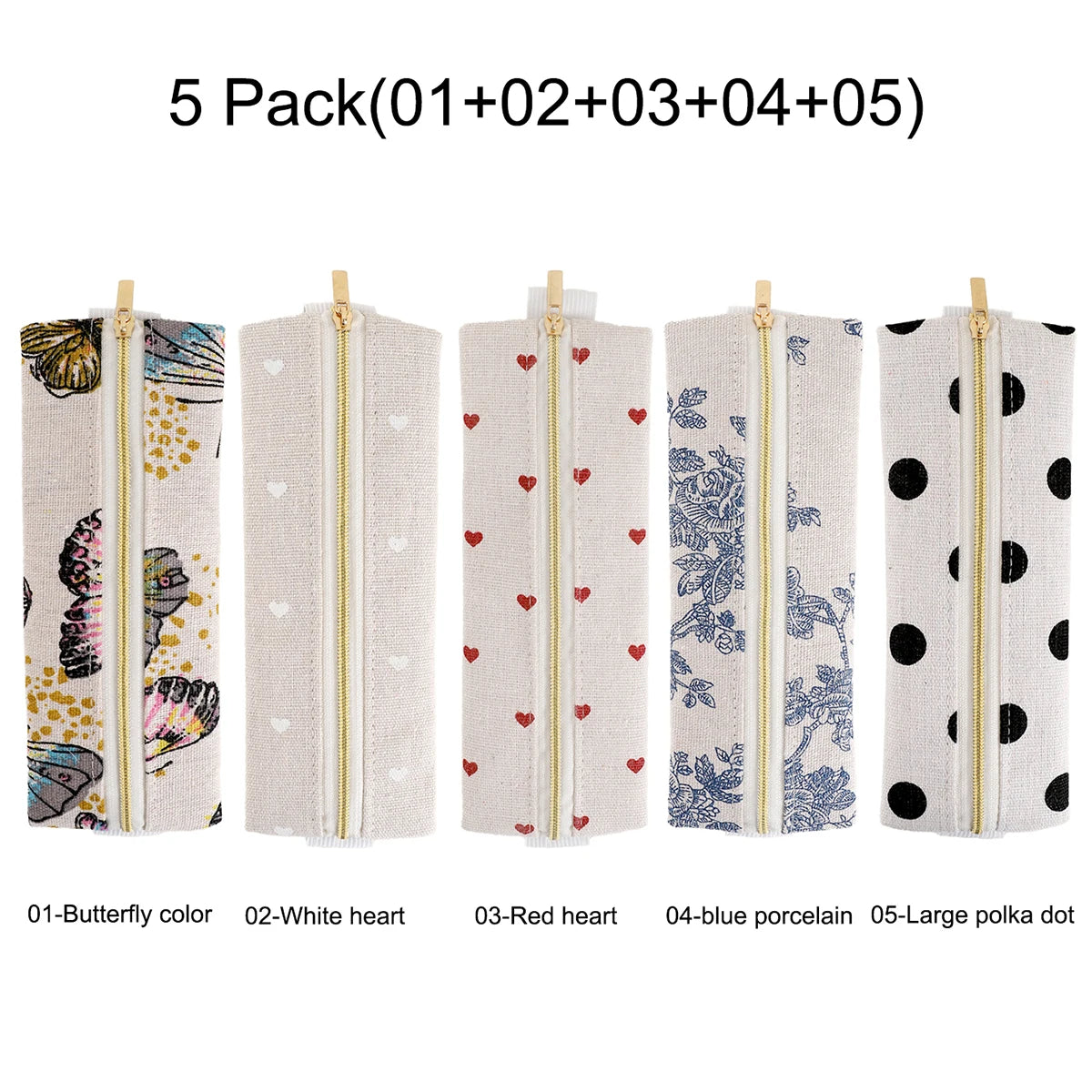 Stitch and Scribble Elastic Bookmark and Pen Holder — Vintage Notebook Band in 5 Designs