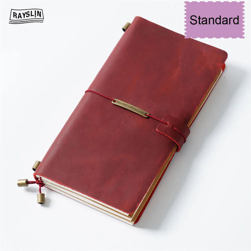 Hedgerow Wanderer Leather Travel Journal — Handmade Genuine Leather Notebook