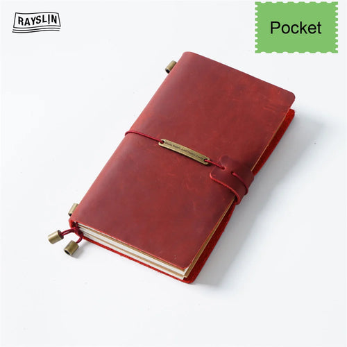 Hedgerow Wanderer Leather Travel Journal — Handmade Genuine Leather Notebook