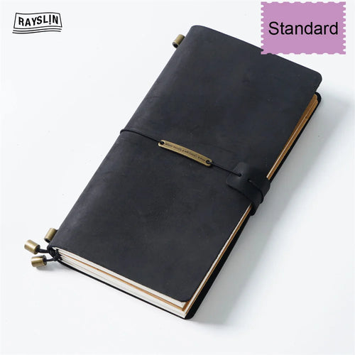 Hedgerow Wanderer Leather Travel Journal — Handmade Genuine Leather Notebook