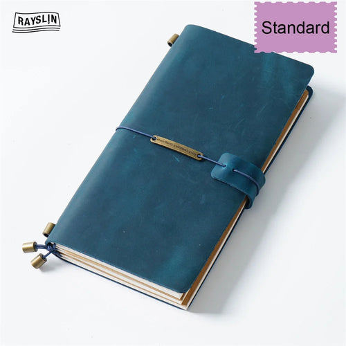Hedgerow Wanderer Leather Travel Journal — Handmade Genuine Leather Notebook