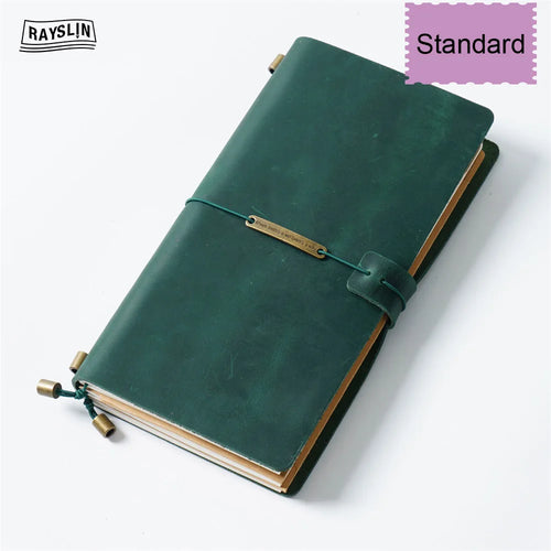 Hedgerow Wanderer Leather Travel Journal — Handmade Genuine Leather Notebook
