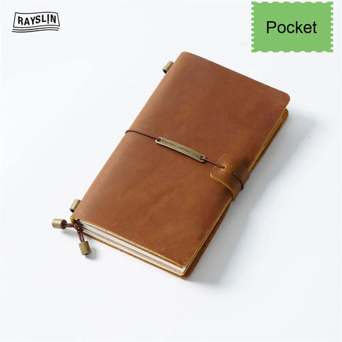 Hedgerow Wanderer Leather Travel Journal — Handmade Genuine Leather Notebook