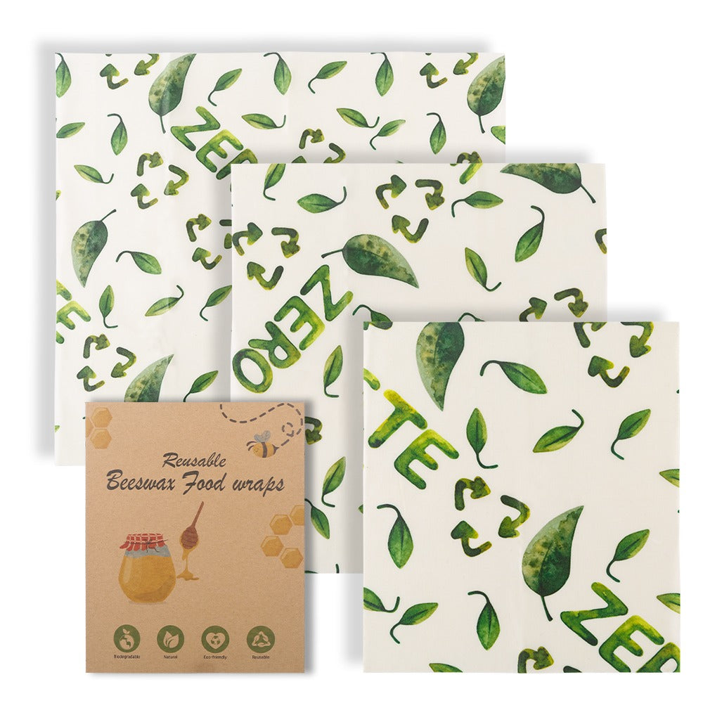 Bee & Bloom Cotton Beeswax Food Wraps — Set of 3