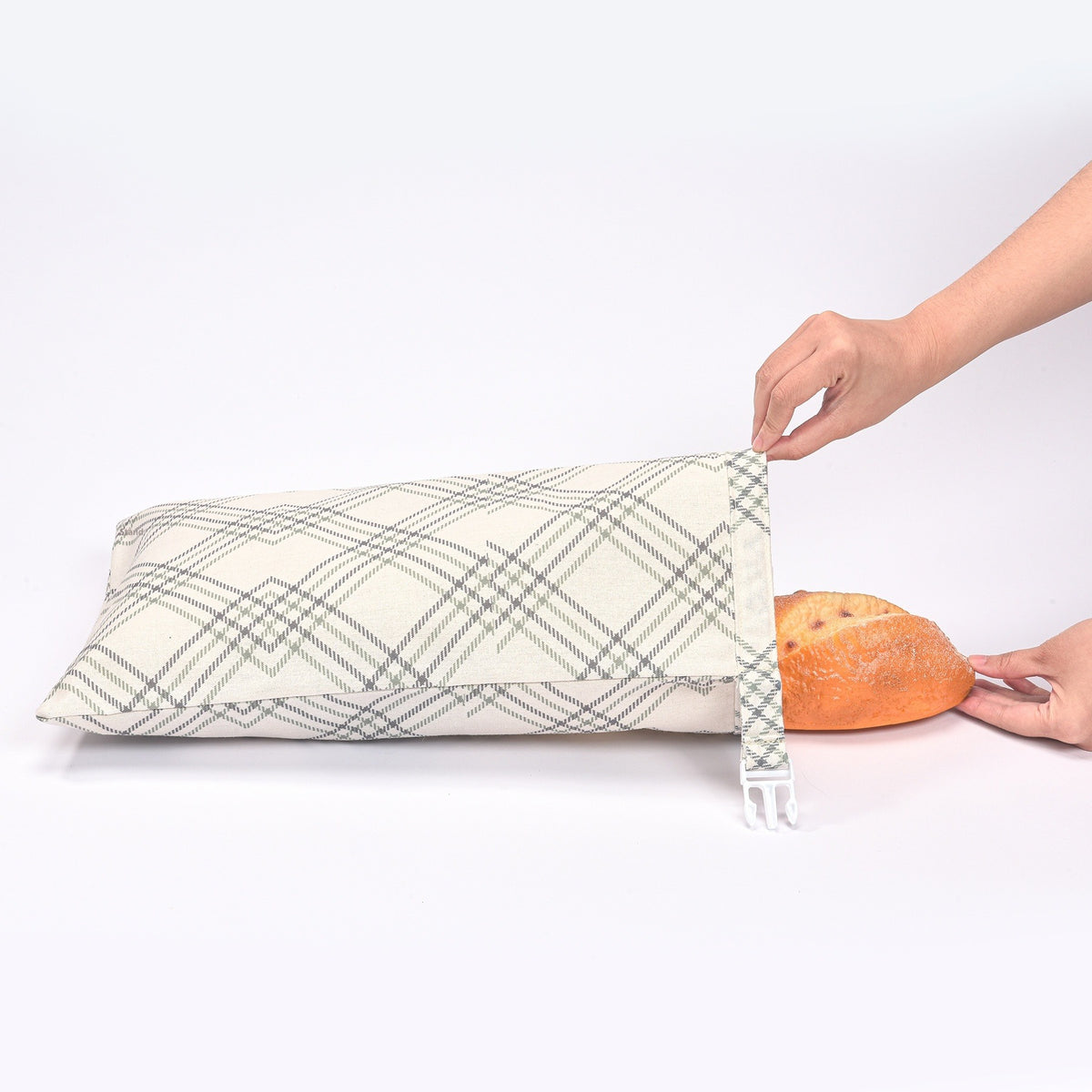 Country Kitchen Bread Bag — Cotton Linen Drawstring Bread Storage Bag
