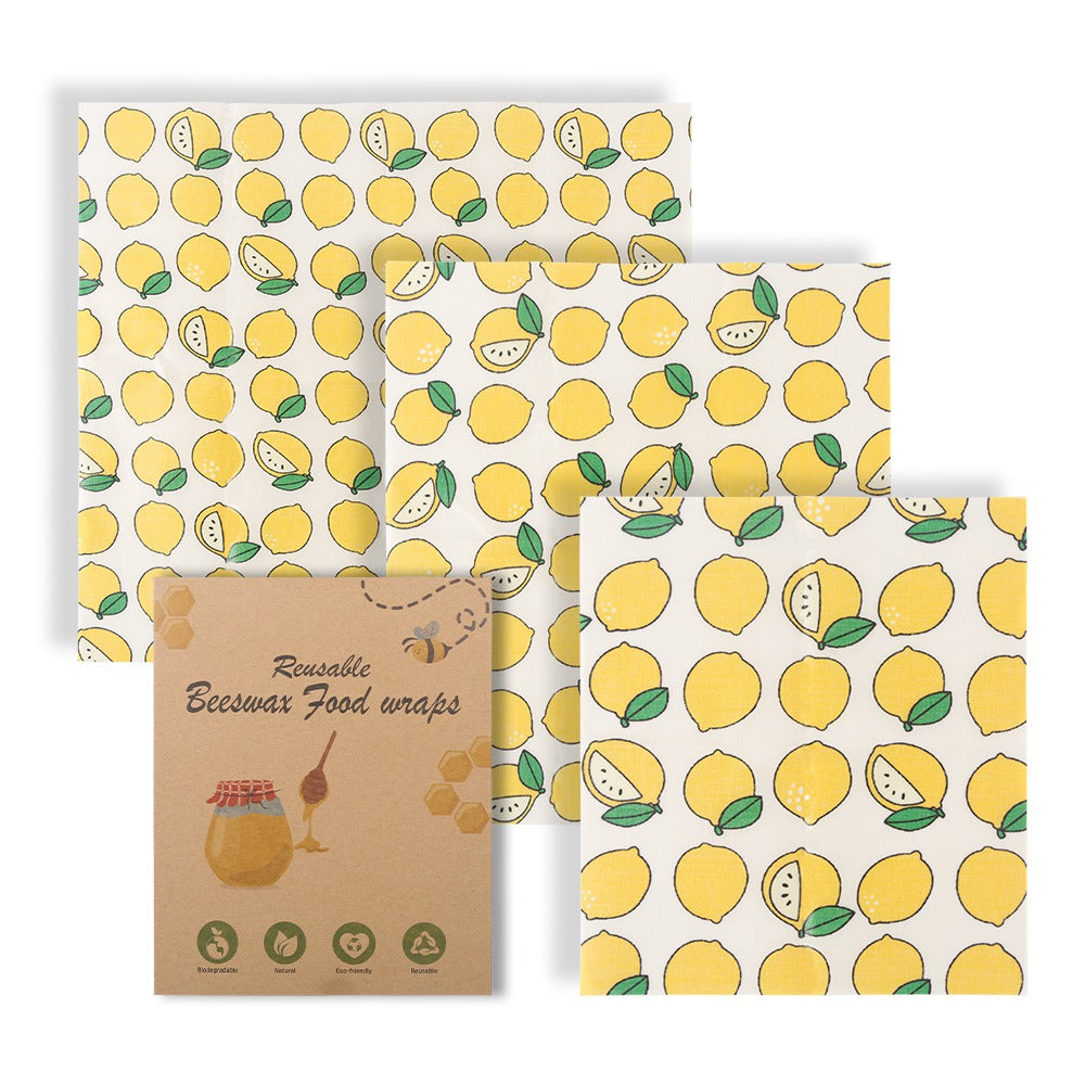 Bee & Bloom Cotton Beeswax Food Wraps — Set of 3